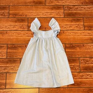 Edgehill Collection Blue Sundress with Flutter Cap Sleeves